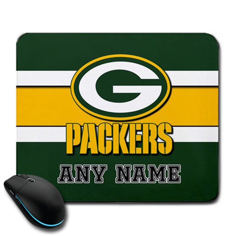 Green Bay Packers custom personalized text mousepad gift