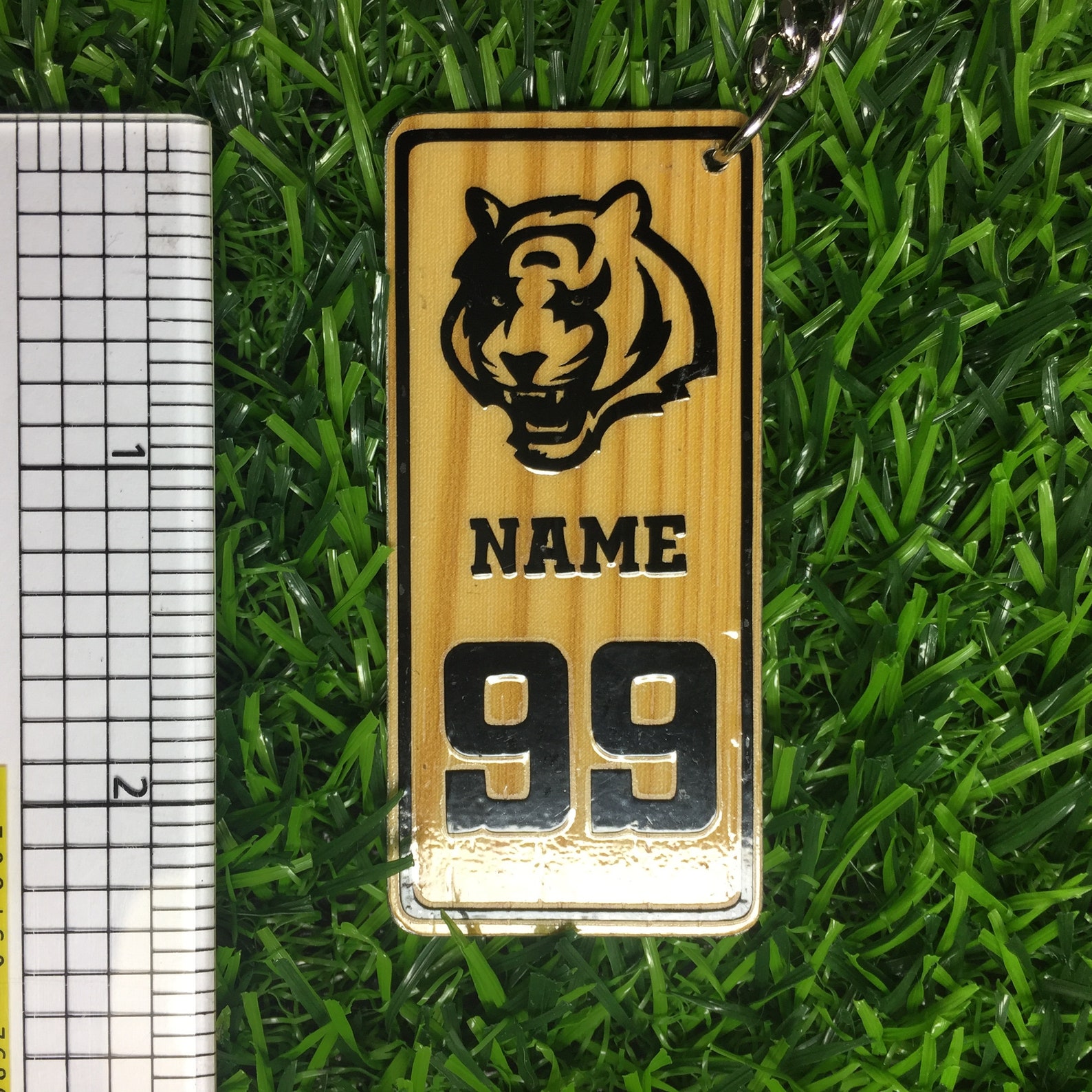 Cincinnati Bengals Keychains NFL Custom Name and Number Gift Etsy