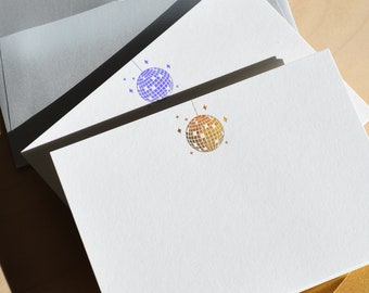 Disco Ball Cards | Thank You Cards | Foil | Letterpressed Thank You Cards | Wedding Thank You Cards | Foil Pressed Cards