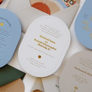 Aangepaste trouwkaarten, uitnodigingen en printservices, Mexico bruiloft, bestemming, luxe, palmbomen, uitnodigingssuite, kaartvormen