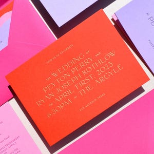 Hochzeitseinladungs-Musterpaket - Kollektion Zeitgenössisch | Moderne Letterpress & Foil Einladungen