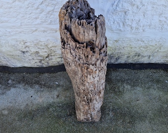 Piece of century-old oak beam wood