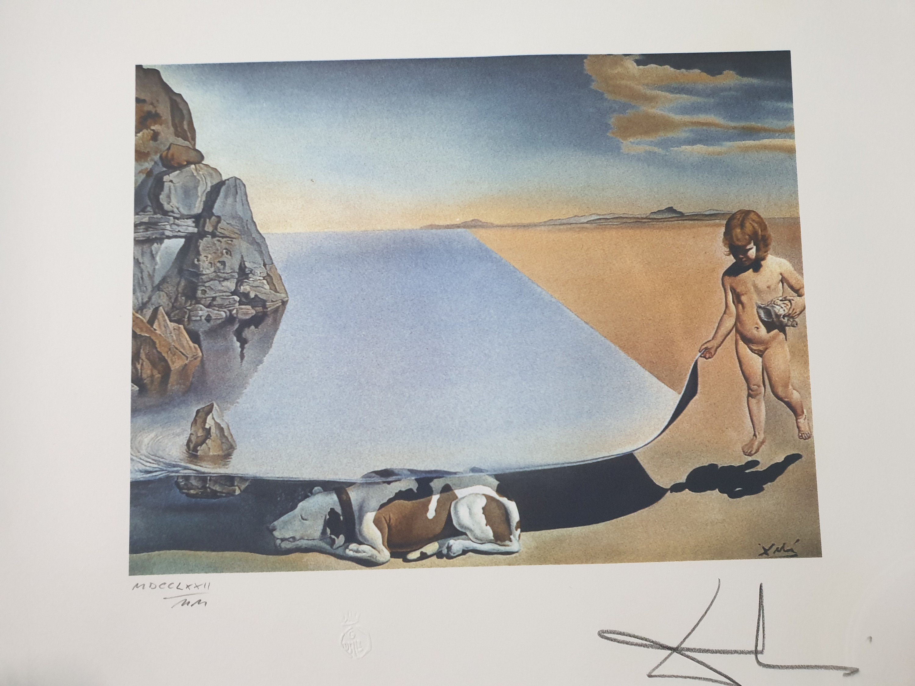 Litograph Salvador Dali "Dali at the Age of Six..."