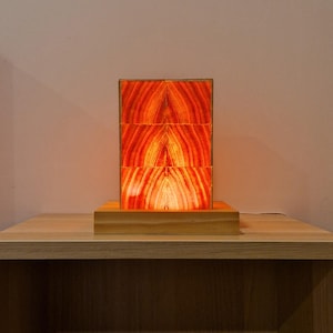Wooden table lamp