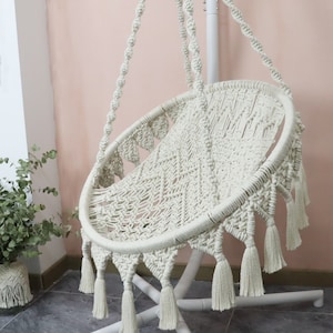 TUTORIAL silla colgante de macrame/ en español silla colgante de macramé bien explicado paso a paso, solo necesitas conocimientos básicos