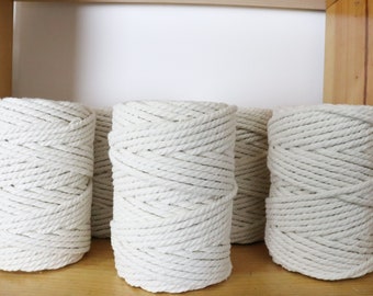 Rope of 5 mm, 60meters approx. macramé rope, 100% cotton Rope to make curtains Material to make macramé designs