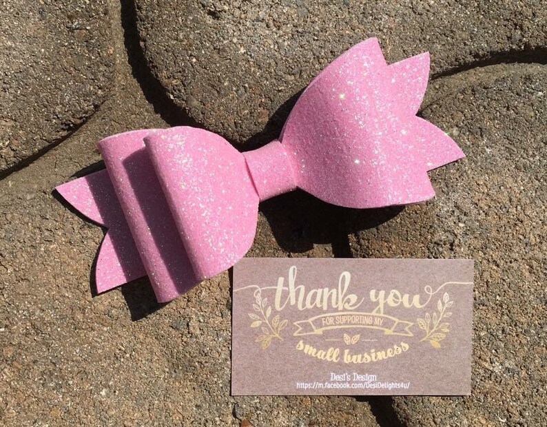 Glitter bows