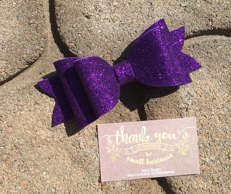Glitter bows