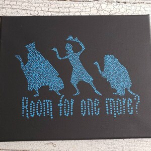 Auto-stop fantômes dot art / / Haunted Mansion acrylique peinture / / toile 8 x 10 pouces / / haunted cadeaux mansion / / cadeaux à moins de 25 / / home decor