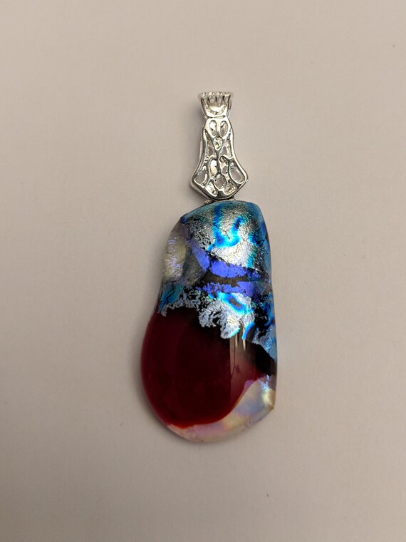 Dichroic Glass Jewelry - Handmade Glass Pendants Cost Dichroic Glass Jewelry - Handmade Glass Pendants Cost
