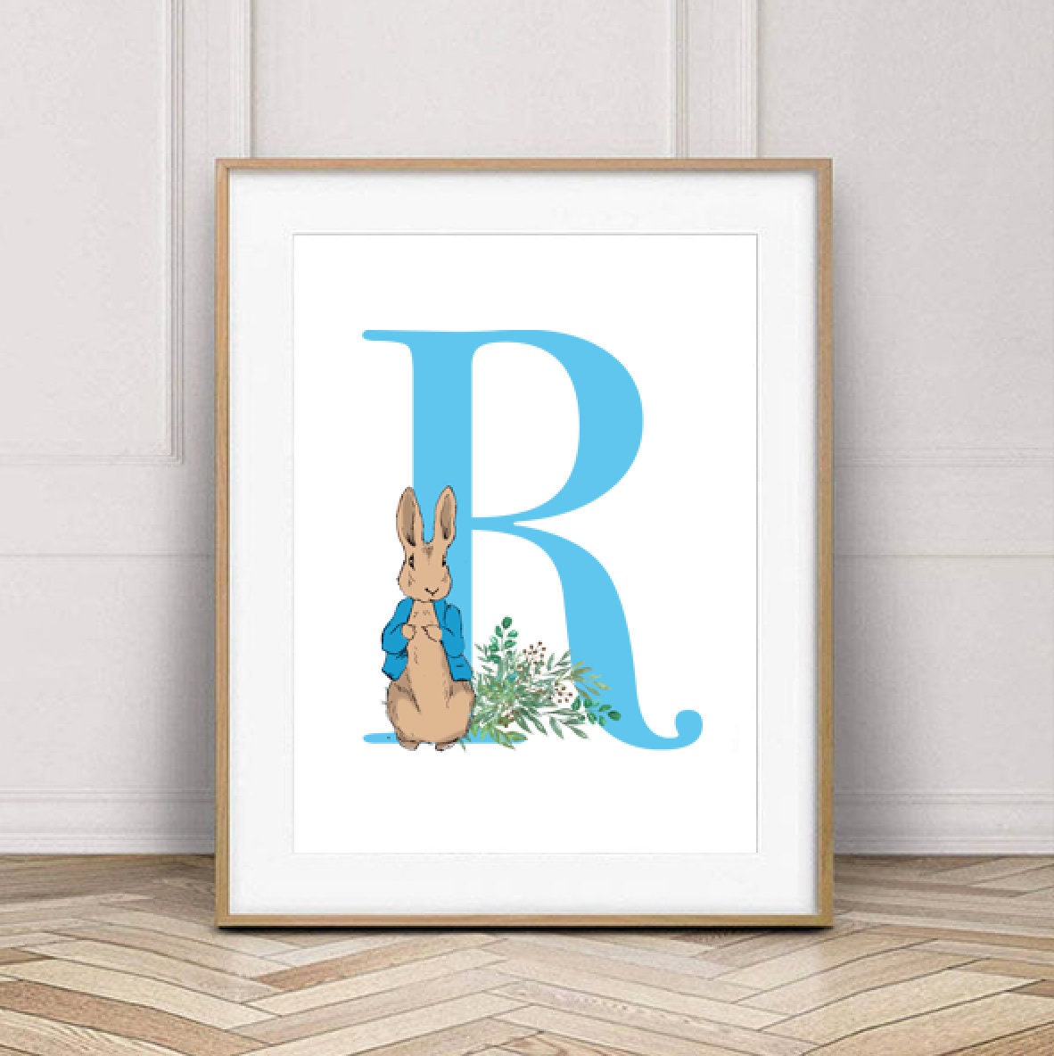 peter rabbit letter r monogram printable monogram beatrix etsy