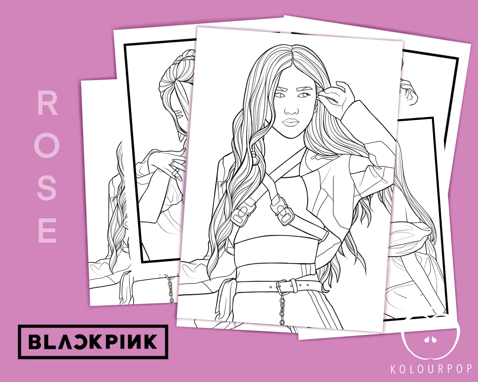Blackpink Free Printable Coloring Page Free Printable Coloring Pages ...