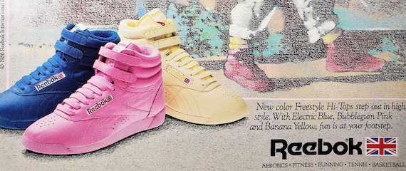 pink high top reeboks
