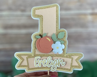Peach Birthday, One Sweet Peach, 1st Birthday Cake Topper, Peach 1st Birthday, Peachy Party, Just Peachy, Sweet One