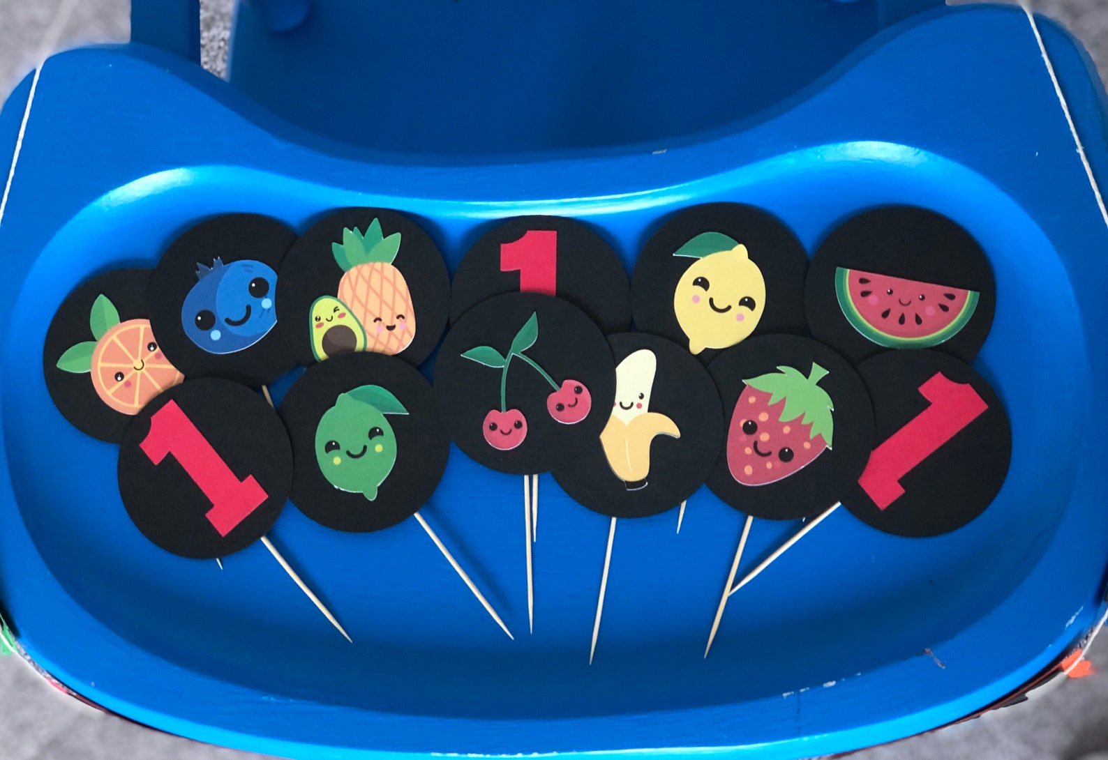 Half Birthday Dancing Fruit Cake Topper Fruit Cake Topper Etsy