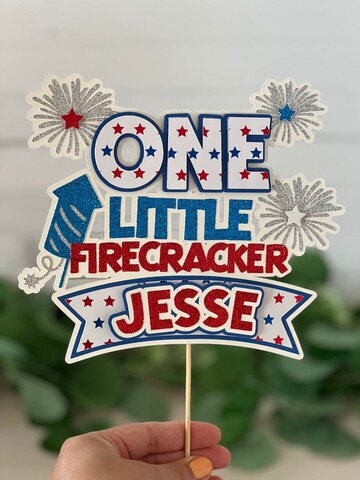 One Little Firecracker, 4th of July Birthday, 4th of July Party, 4th of July Baby