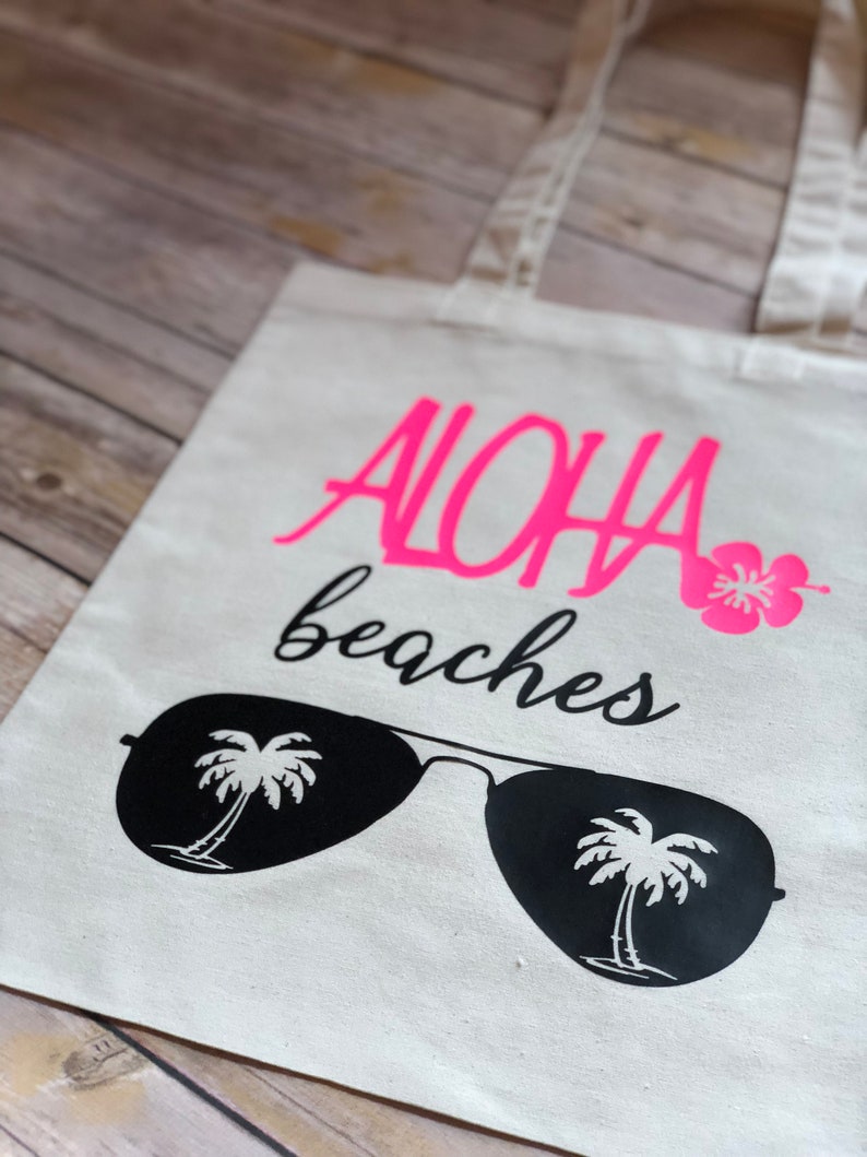 Aloha Beaches Tote Aloha Bachelorette Tote Aloha Tote Bag Aloha Bridal Tote