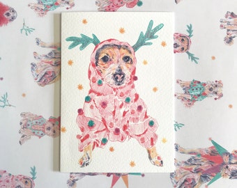 Jack Russel Christmas Card