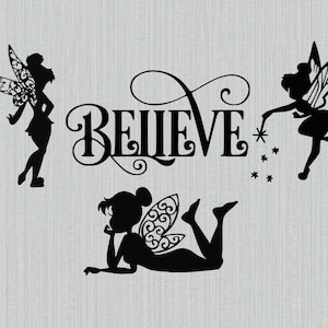 Tinkerbell svg bundle, Believe svg, Magic kingdom svg, tinkerbell clipart, cut files for cricut, silhouette