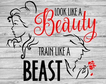 Look like a beauty train like a beast svg, beauty and the beast svg, cut files for cricut and silhouette, svg, png, eps