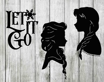 Download Elsa Silhouette Svg Etsy SVG Cut Files