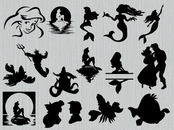Download Disney S The Little Mermaid Svg Bundle Mermaid Svg Ariel Flounder King Tritan Sebastian Svg Cut Files