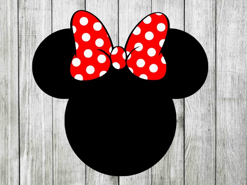 Download Free SVG Cut File - Minnie mouse SVG bow layered file Disney M...