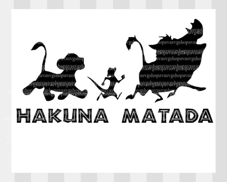 Lion king Hakuna Matata SVG Lion king svg disneys lion king | Etsy