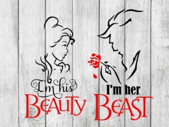 Disney S Beauty And The Beast Svg I M His Beauty Etsy