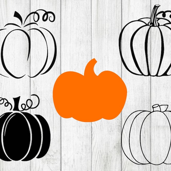 Pumpkin svg bundle, fall svg bundle, happy fall svg, cutting files for cricut silhouette, png, dxf, eps, svg
