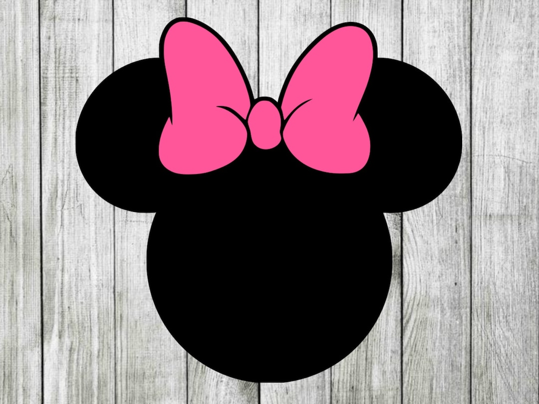 ミニー リボン svg、ミニー svg、ミニー svg、漫画 svg、cricut