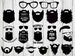 Beard SVG Bundle, Mustache SVG bundle, Beard cut file, Beard clipart, Beard svg files for silhouette, files for cricut, svg, eps, png 