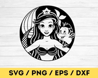 Ariel Svg, Mała Syrenka svg, ariel png, ariel clipart