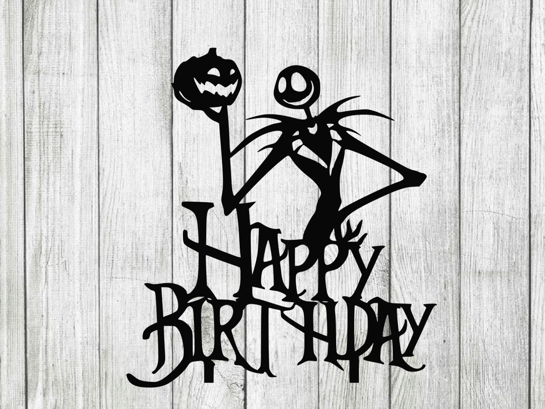 Nightmare Before Christmas Svg, Jack Skellington Birthday SVG, SVG File