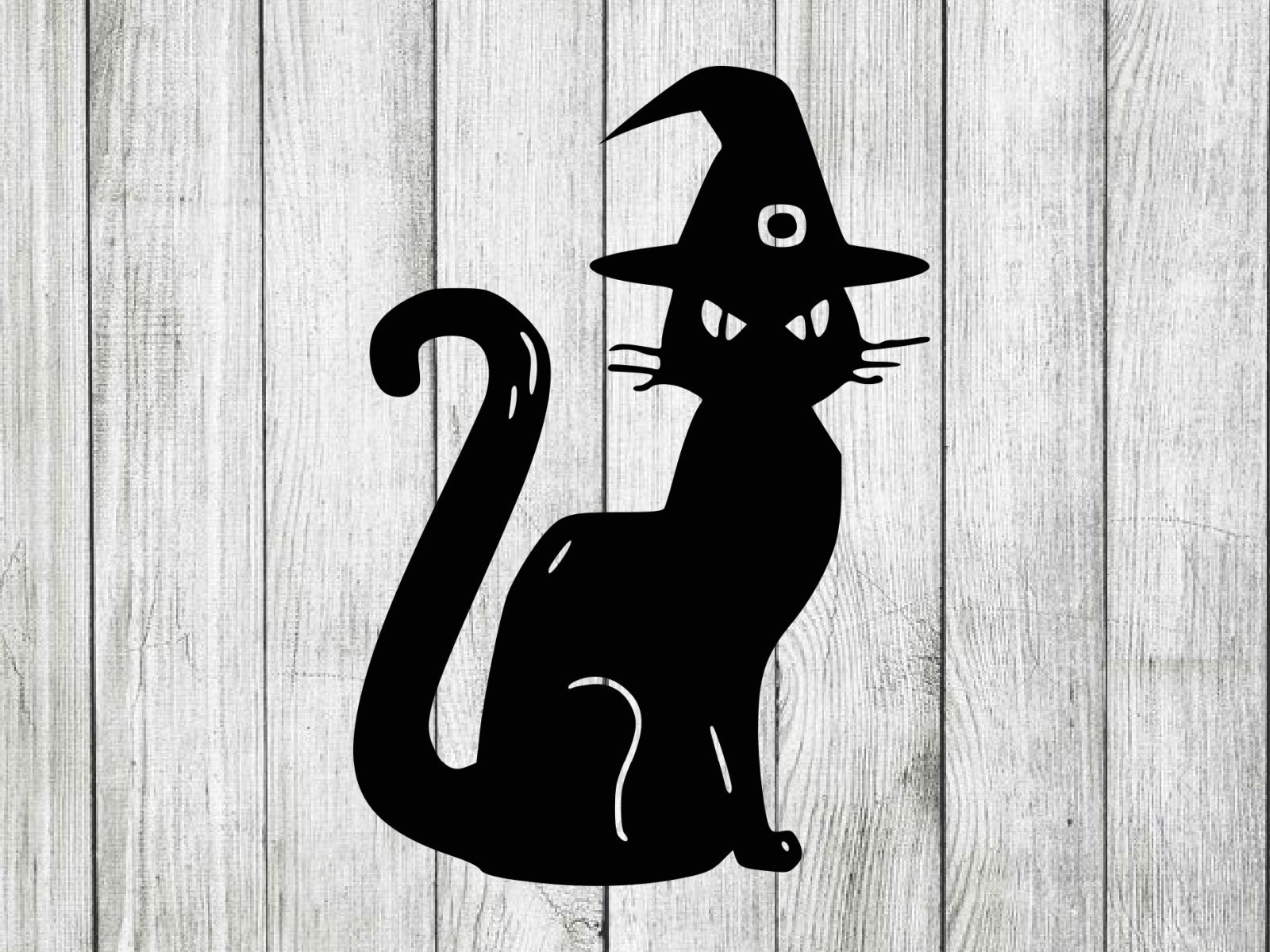 Black Cat Svg, Halloween Svg, Cat Svg, Witch Hat Svg, Halloween Cat Svg ...