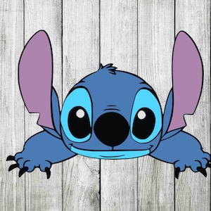 Stitch svg, lilo and stitch svg, stitch peeking svg, digitale download, directe download, svg-, dxf-, eps- en png-bestanden inbegrepen!