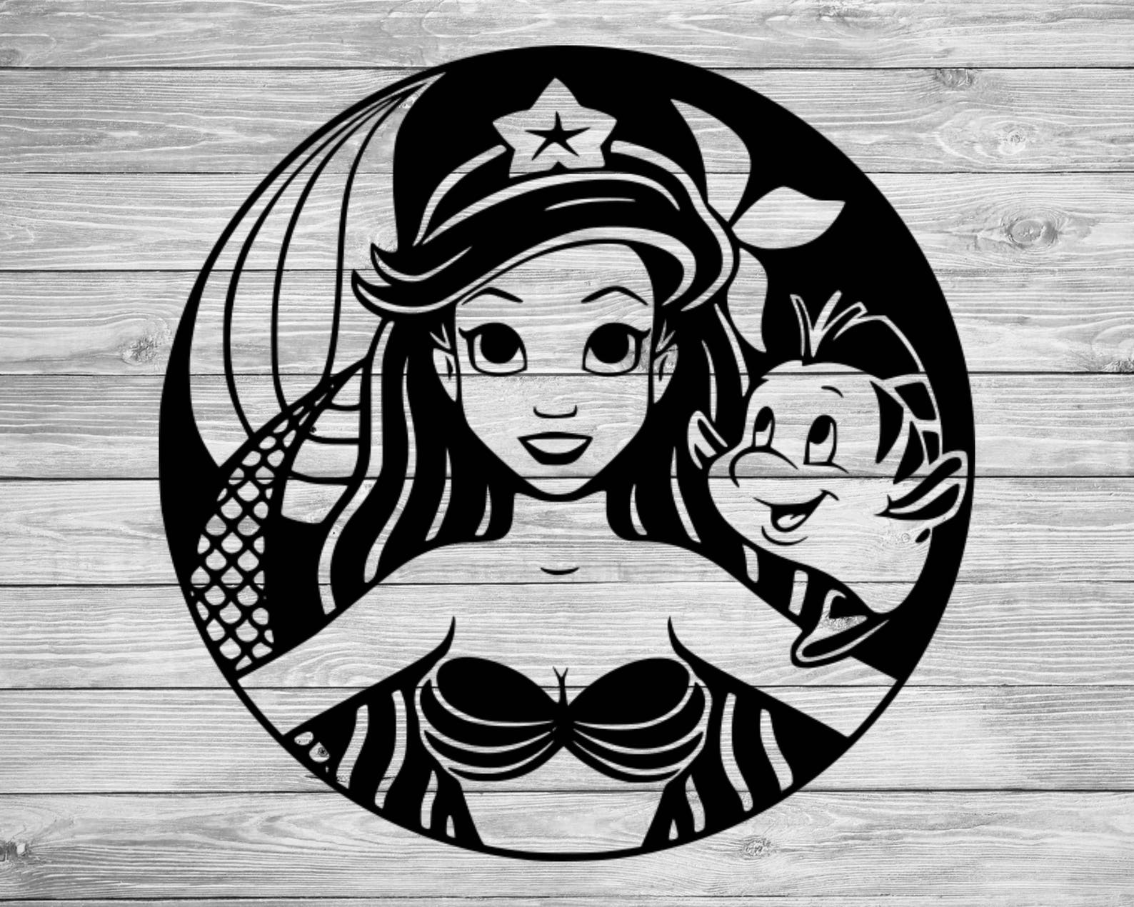 Ariel Svg The Little Mermaid Svg Ariel Png Ariel Clipart Etsy