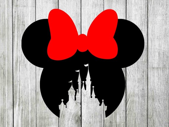 Free Free 132 Disney Castle With Minnie Head Svg SVG PNG EPS DXF File