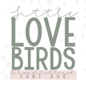 Hand Lettered Script font duo - crafting font - display - fonts for SVGs - Hand lettered - instant download - Cricut - Silhouette - crafting