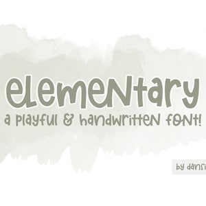 Elementaire handletter font | Cricut Font | Font | maken Crafters | Direct downloaden | Font-| voor kinderen Silhouet | Vet lettertype