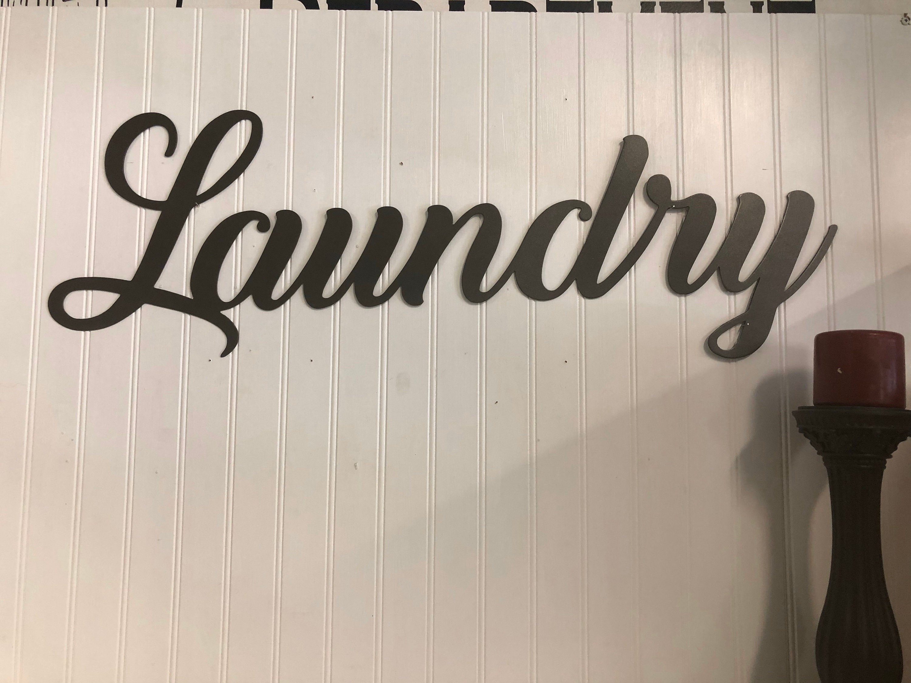 Cartel de lavandería decoración de la lavandería | Etsy
