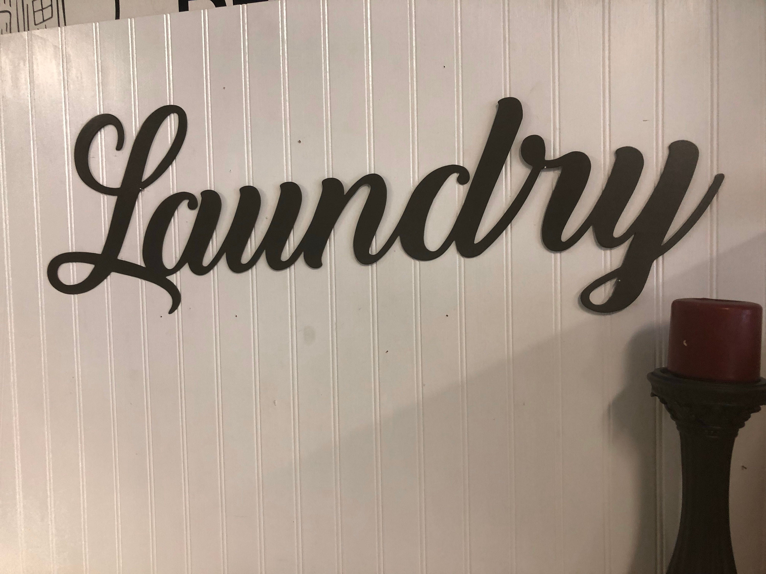 Cartel de lavandería decoración de la lavandería | Etsy