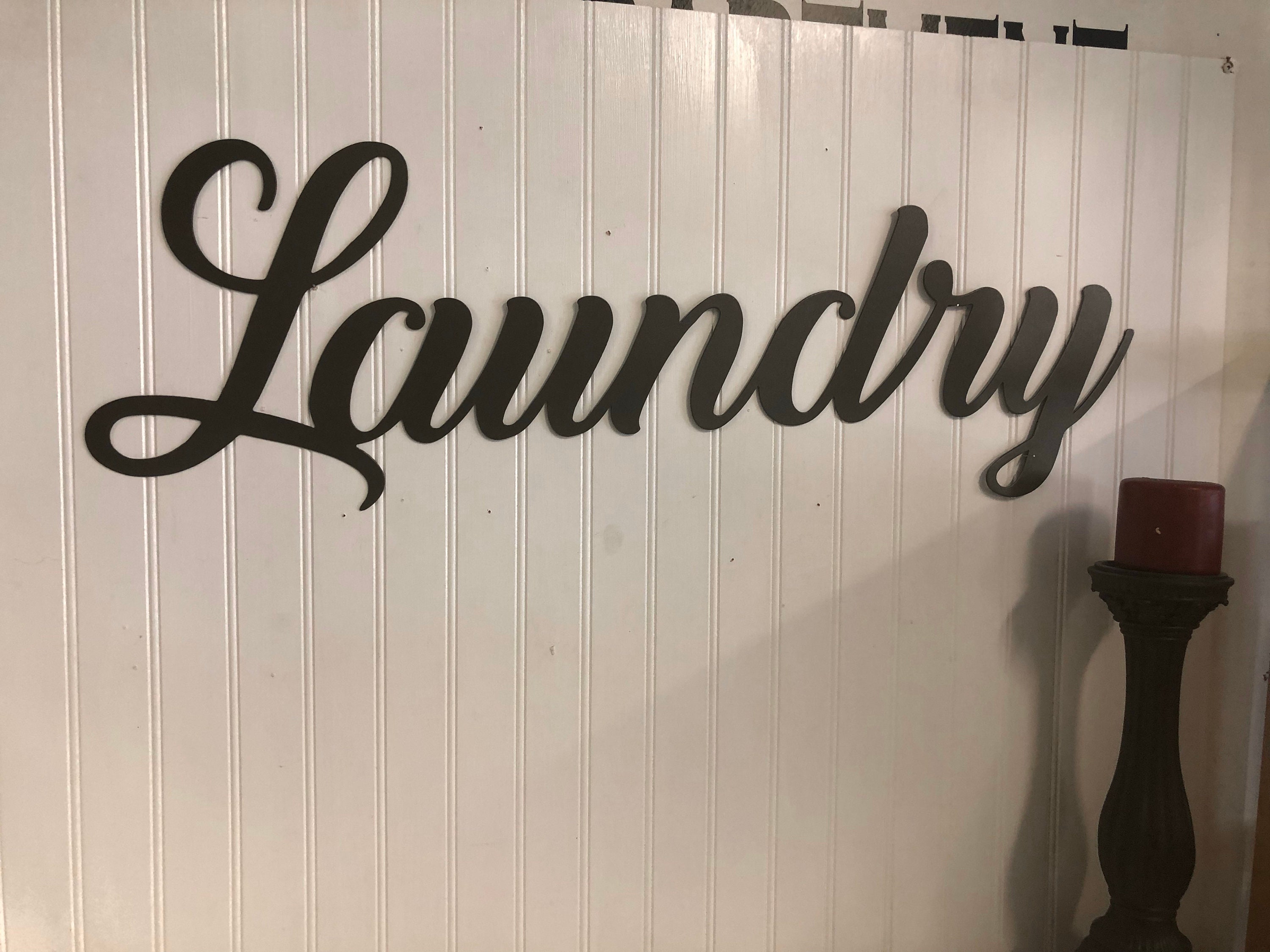 Cartel de lavandería decoración de la lavandería | Etsy