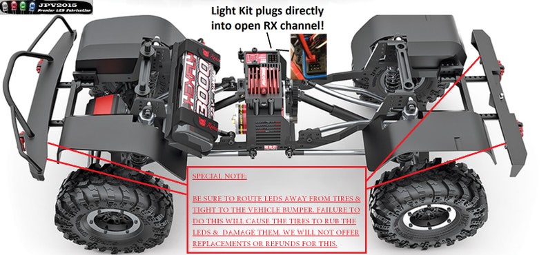 16 leds! Handmade in USA Front /& Rear leds 2019 Redcat led GEN8 SCOUT II rc led Light Kit