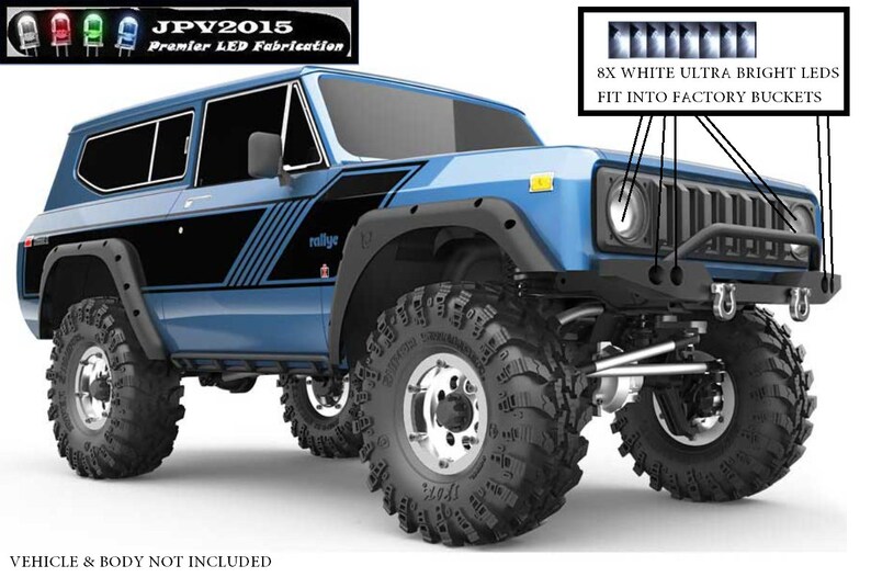 16 leds! Handmade in USA Front /& Rear leds 2019 Redcat led GEN8 SCOUT II rc led Light Kit