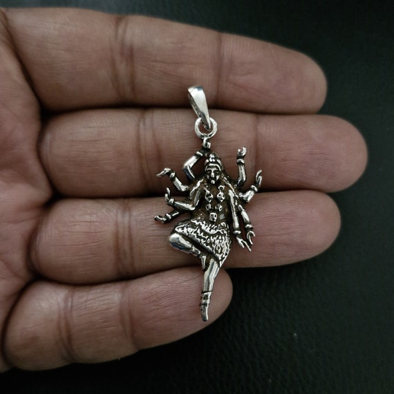 Maa durga silver pendant sale