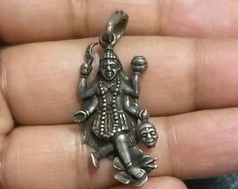 Kali Pendant, 925 Sterling Silver, Hindu Goddess, Maa Durga Chamunda Kaali Aadishakti Maha Maya Yogini Beautiful Pendant, Protection Amulet