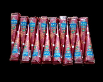 24 Natural Kaveri Henna Cones, Temporary Tattoo, Mehandi, Bridal Makeup, Party Tattoos, Extra Dark Kaveri Tattoo, NO PPD, No Ammonia