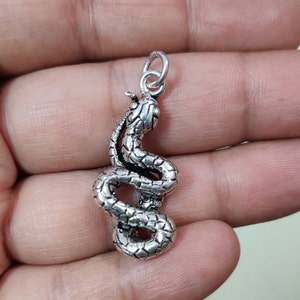 Schlangen Anhänger, Sterling Silber Anhänger, Python Anhänger, Reptil Schmuck, Schlangen, Schlangen Anhänger, Serpentin, Schlangen Anhänger, 925