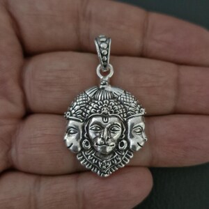 Trimukhi Hanuman Pendant